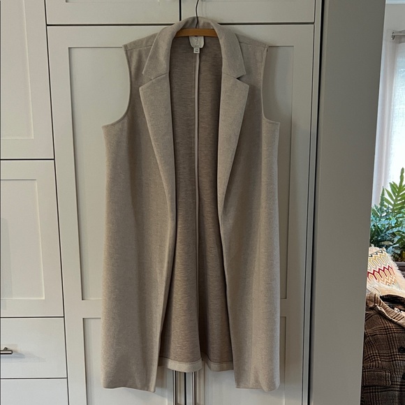 Joie Beige Sleeveless Vest - Picture 1 of 8